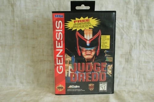Sega Genesis Judge Dredd Game with Manual CIB 1 owner
