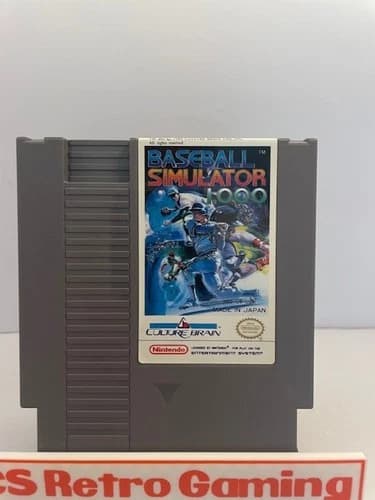 Baseball Simulator 1000 (Nintendo NES) Authentic Cleaned Tested Working