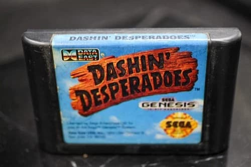 Dashin Desperadoes (Sega Genesis, 1993) Authentic Game Cartridge Tested