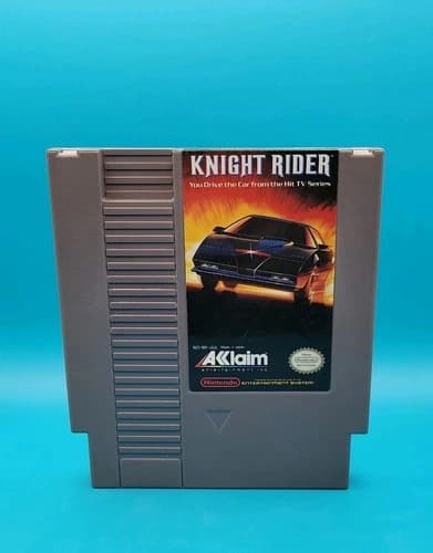 Acclaim Knight Rider Nintendo NES Game Cartridge, Racing, Car Series
