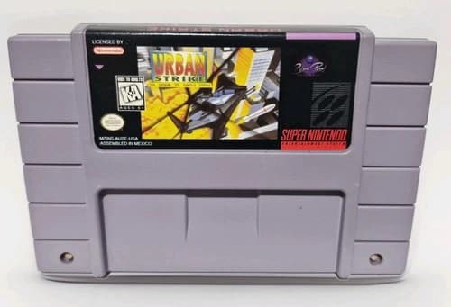 SNES URBAN STRIKE (SUPER NINTENDO ENTERTAINMENT SYSTEM) AUTHENTIC TESTED WORKING