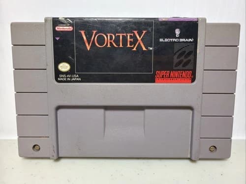 VORTEX for SNES Super Nintendo video game cart only TESTED works 1994 FX chip VG