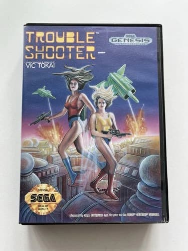 Trouble Shooter (Sega Genesis, 1991) CIB Complete Tested