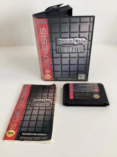 RoboCop vs the Terminator Sega Genesis CIB Complete TESTED