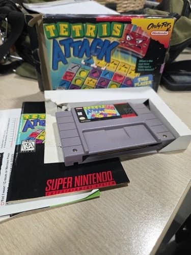 Tetris Attack Super Nintendo SNES CIB