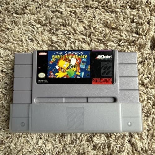 The Simpsons: Bart's Nightmare (Super Nintendo Entertainment System, 1992) SNES