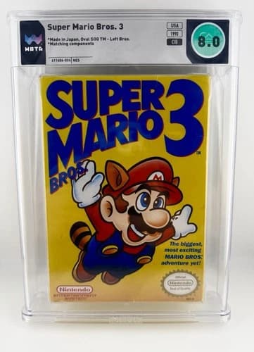 Super Mario Bros. 3 NES Left Variant 1st Edition CIB