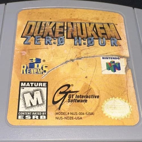 Duke Nukem: Zero Hour (N64) Loose Cart only - Auth Acceptable Cond