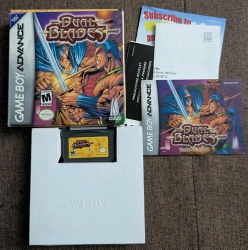 Dual Blades Gameboy Advance Cib With Registration Card Cib Complete!!