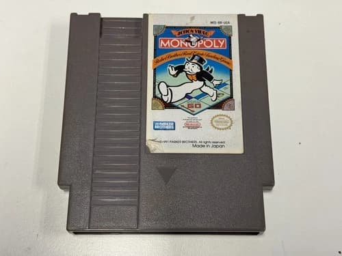 Monopoly (Nintendo Entertainment System, 1991) Authentic Tested Working NES
