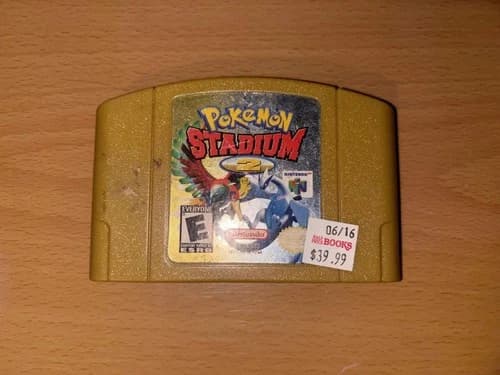 (Gold) Pokémon Stadium 2 N64 (Authentic- Tested Working)