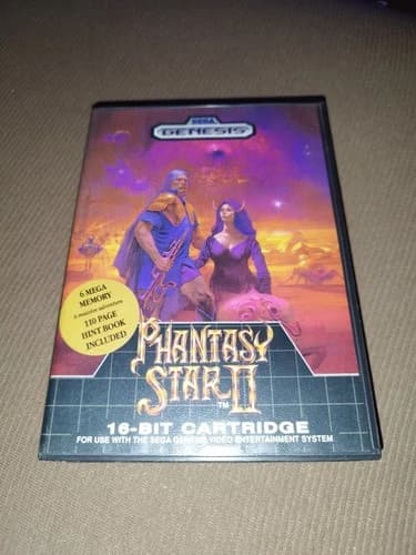 Phantasy Star 2 Sega Megadrive Genesis No Instructions