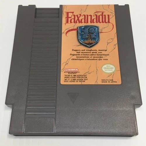 Faxanadu NES Authentic Cartridge Only Tested Nintendo NES