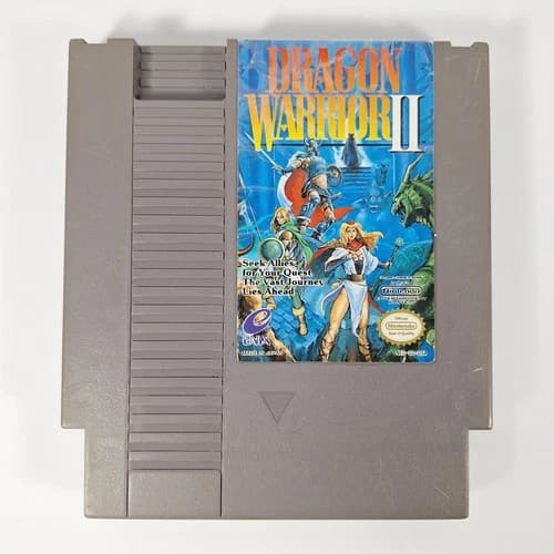 Dragon Warrior II 2 Nintendo Entertainment System NES Game Cartridge Only Tested
