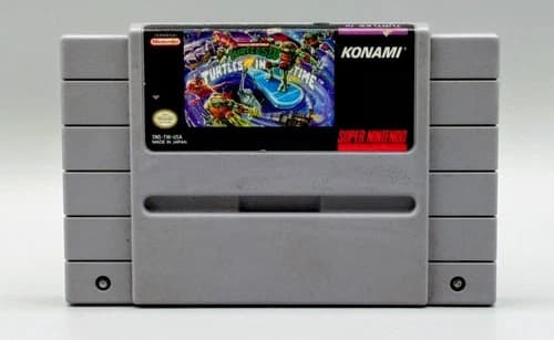 Teenage Mutant Ninja Turtles IV Turtles in Time - SNES 1992 - Authentic Tested