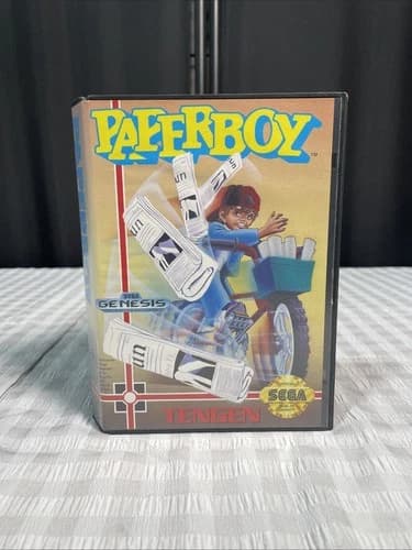 Sega Genesis - Paperboy - COMPLETE Tengen Game, Box and Instruction Manual