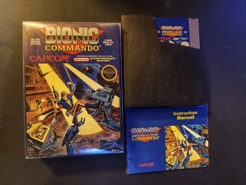 Bionic Commando Nintendo NES Complete CIB - Tested and Working
