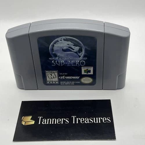 Mortal Kombat Mythologies: Sub-Zero (Nintendo 64, N64, 1997) Authentic - Tested