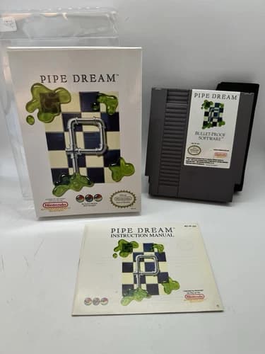 Pipe Dream (Nes, Nintendo) Complete CIB Great Shape!