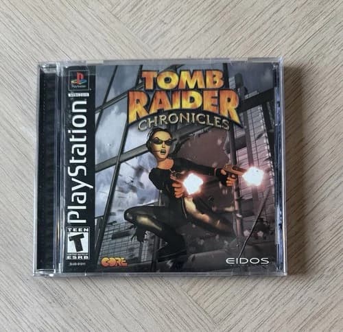 Tomb Raider Chronicles Sony PlayStation 1, 2000 CIB Complete PS1 Black Label