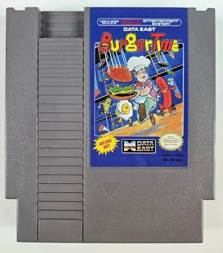 Burger Time Nintendo Entertainment System NES 1987 Cartridge Only Tested CLEAN!!