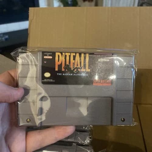 Pitfall the Mayan Adventure (Super Nintendo SNES, 1994) Authentic Tested