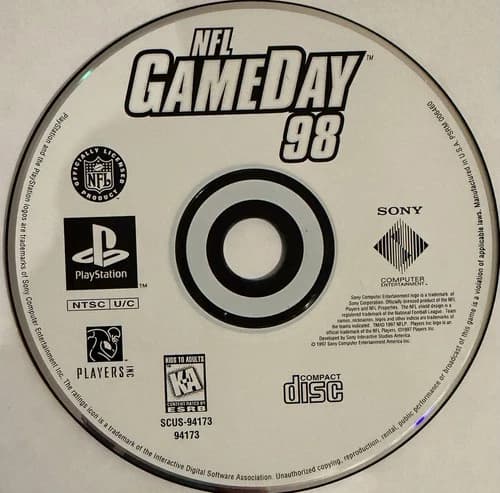 NFL GameDay 98 (Sony PlayStation 1, PS1) DISC ONLY | NO TRACKING | M1565