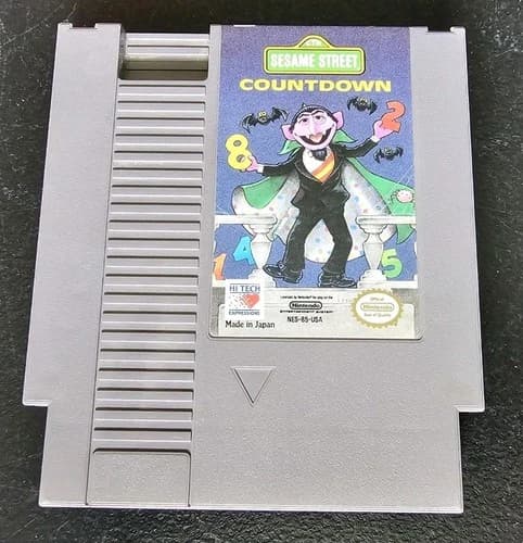 Sesame Street Countdown Nintendo NES Authentic Tested