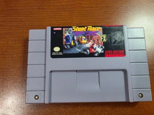 Stunt Race FX (Super Nintendo, SNES) Game Authentic - Tested
