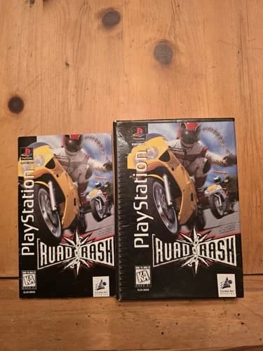 Road Rash (Sony PlayStation 1 - PS1, 1995) Complete CIB Long Box Genuine