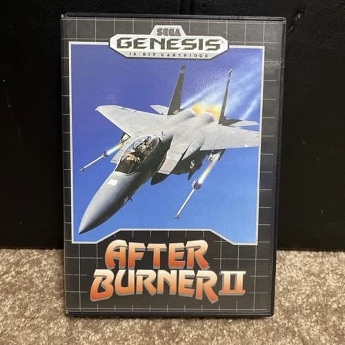 After Burner II Sega Genesis 1990. CIB. Complete In Box Tested 04/26. Works.