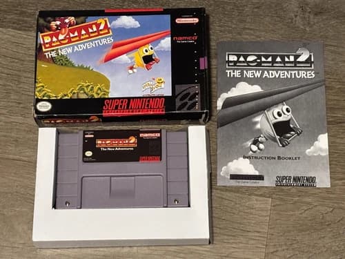 Pac-Man 2 The New Adventures Super Nintendo Snes Complete CIB Authentic