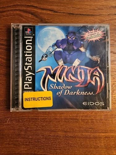 Ninja Shadow of Darkness Sony PlayStation 1 PS1 CIB Tested, Former Rental