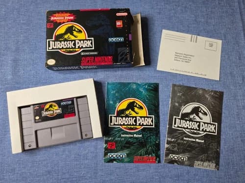 Jurassic Park CIB (Complete in Box) for SNES