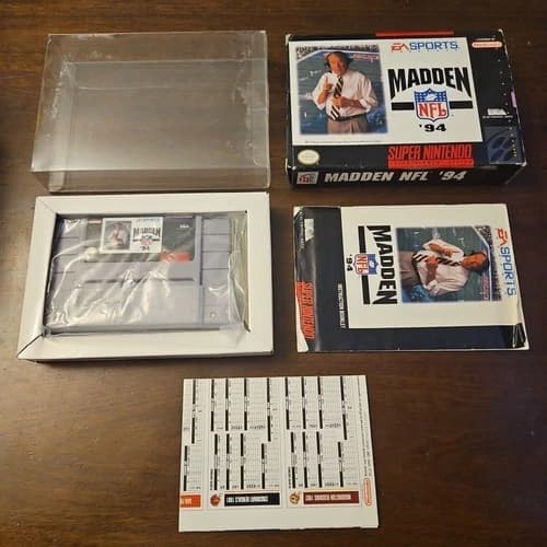 Madden NFL 94 (Super Nintendo Entertainment System) - CIB - Tested - Authentic