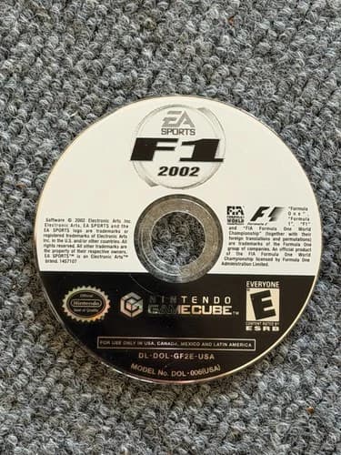 F1 2002 Nintendo GameCube - Disc Only Tested Working