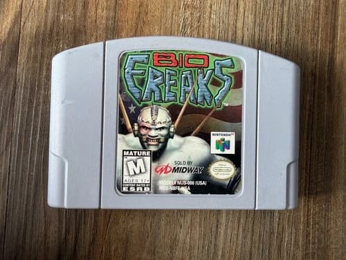 Bio F.R.E.A.K.S. - Nintendo 64 N64 Midway Fighting Game Cart