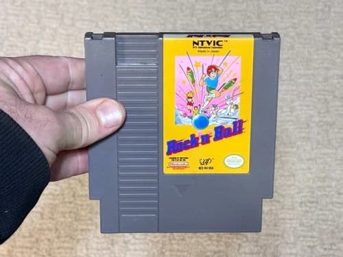 Rock 'n Ball - Nintendo NES Game Cartridge - Authentic - Tested