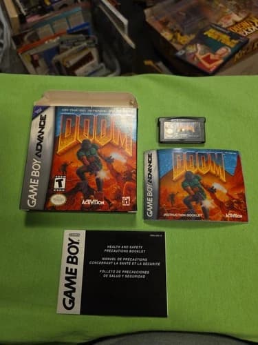 Doom GBA Game Boy Advance COMPLETE video game Activision CIB Excellent Shape