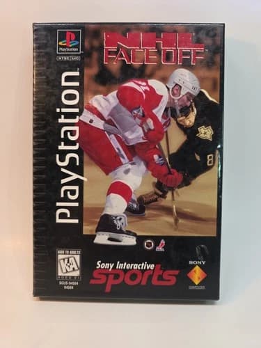 NHL FaceOff (Sony PlayStation 1, 1995) CIB COMPLETE, LONG BOX, TESTED
