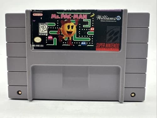 Ms. Pac-Man (Super Nintendo Entertainment System, 1996) SNES Authentic Tested