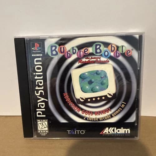 Bubble Bobble Featuring Rainbow Islands (Sony PlayStation 1, 1996) CIB