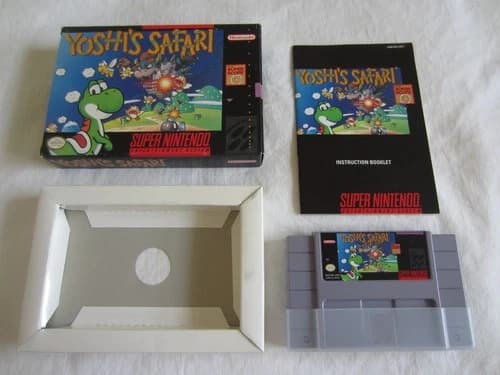 Yoshi's Safari (SNES) Super Nintendo CIB Complete Box 1993 Super Scope RARE