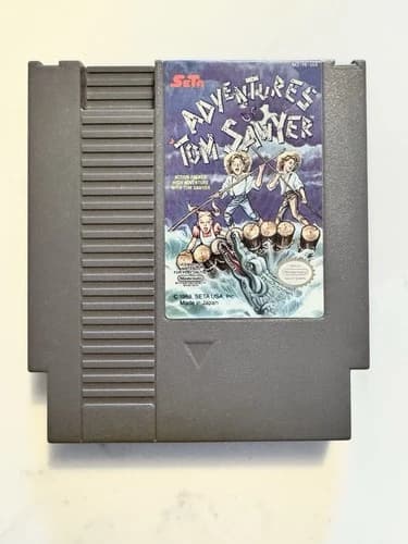 The Adventures of Tom Sawyer NES Cartridge. Authentic. Tested.