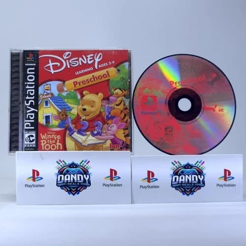 Winnie the Pooh Preschool PS1 CIB W/ Manual - PlayStation