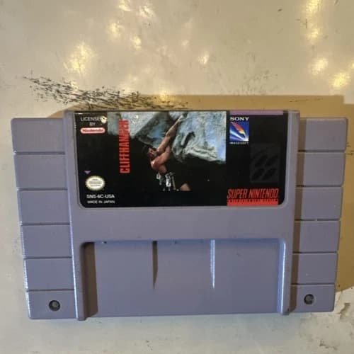 Sony Imagesoft Cliffhanger SUPER NES Cartridge NTSC-U/C (US/Canada)