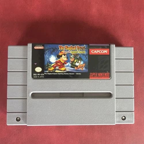 Magical Quest starring Mickey Mouse (Super Nintendo, SNES 1992) Authentic Tested
