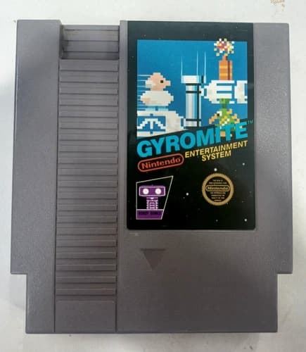 Vintage 1985 Nintendo Gyromite Authentic NES Cartridge A