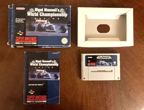 SNES | Nigel Mansell's World Championship Racing | Complete With Manual | UK
