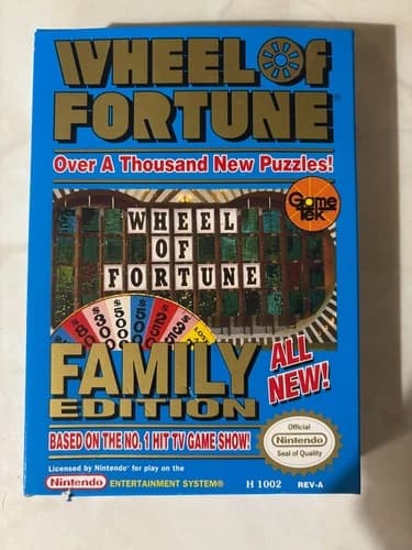 Nintendo NES Wheel of Fortune Family Edition Complete CIB